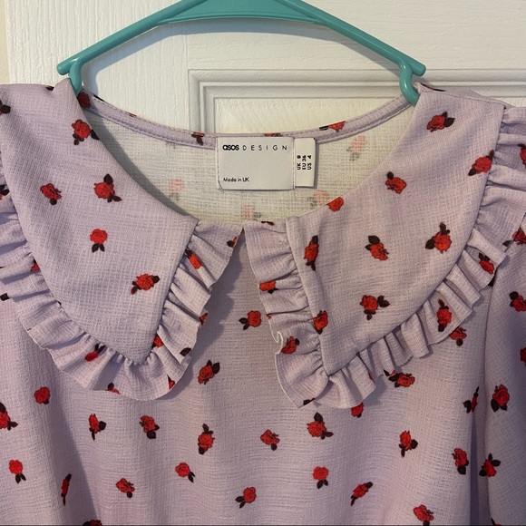 ASOS DESIGN mini skater lilac dress - Picture 10 of 13